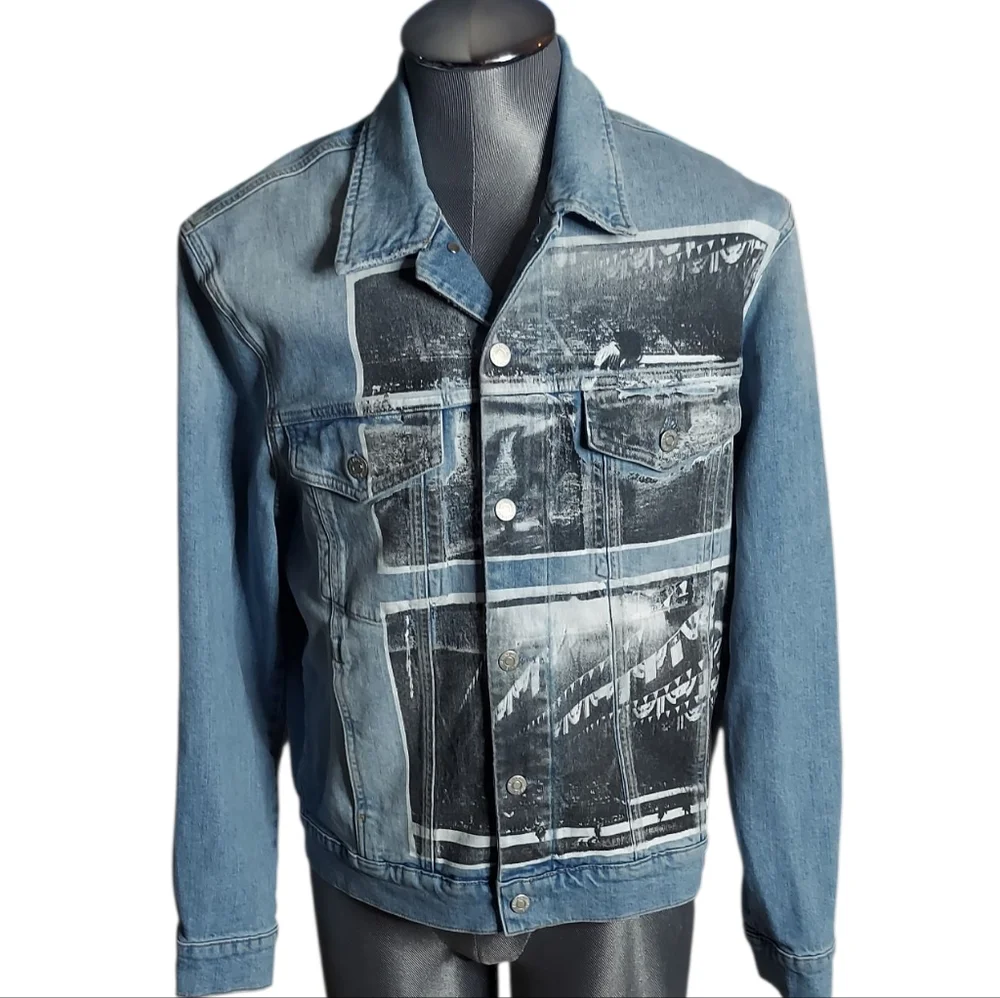 Calvin Klein X Raf Simons | Andy Warhol | Rodeo Photo | Denim Jacket | Slim - Picture 15 of 15